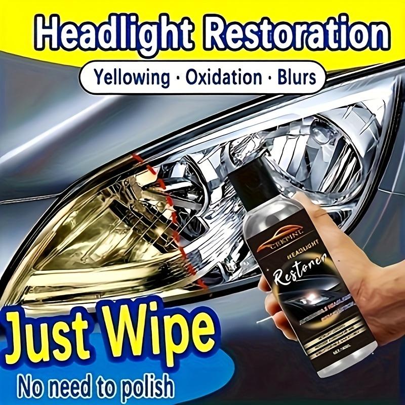 Headlight Restoration Kit – Scratch, Oxide & Yellowing Remover, Enhanced Brightness, PE Material, for All Vehicle Headlights