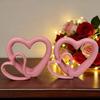 Decoration Valentine's Day Love Ornament Handicraft Double Hollow Heart Models  Couple