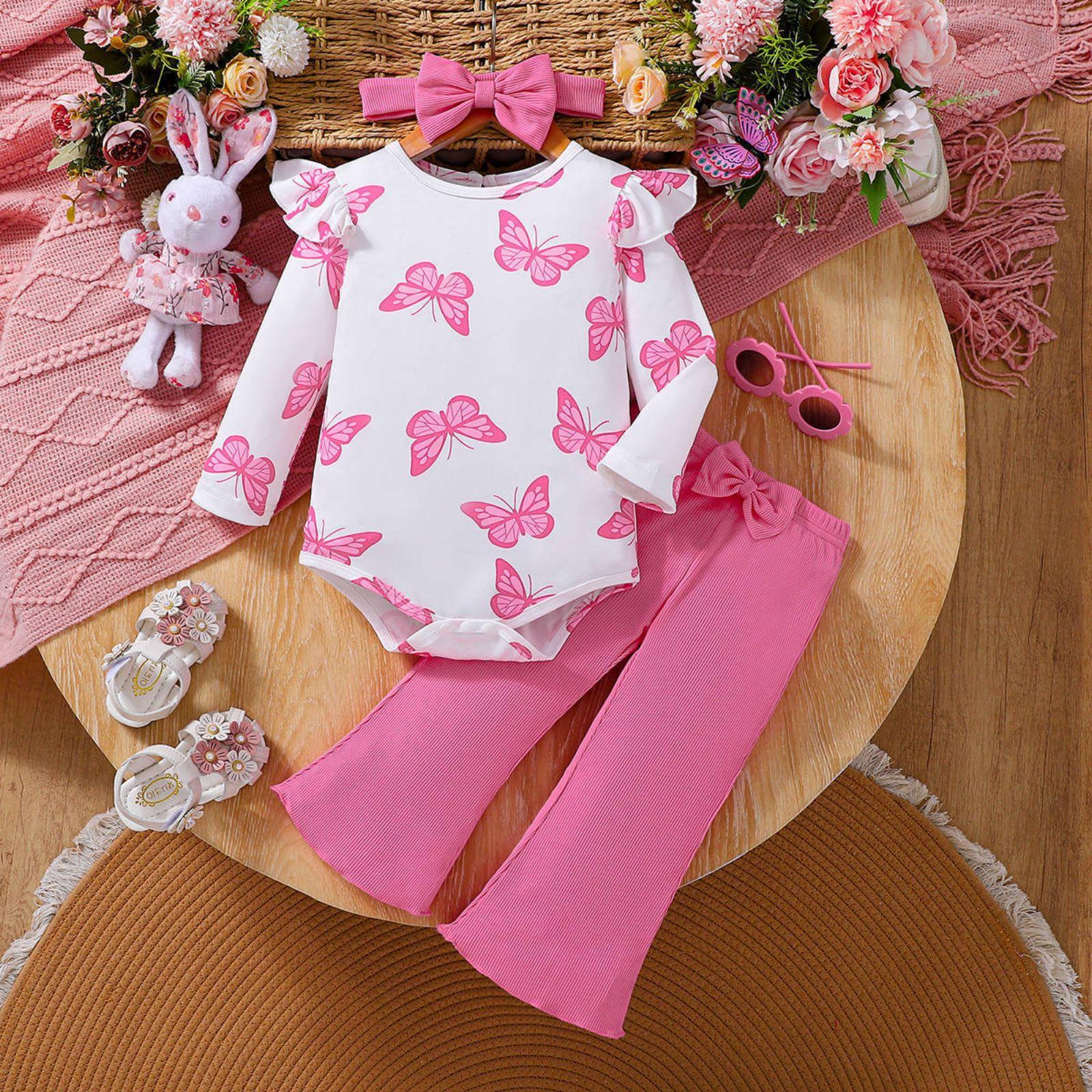 

Комплект детского ромпера с принтом алфавита - Брюки с бантом, костюм из двух предметов 9 белый