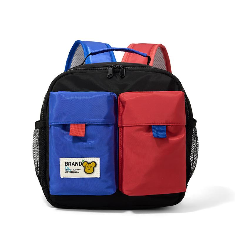 

Новые модные контрастные цвета детские сумки для мальчиков и девочек, сумки для детского сада и школы, удобные дорожные сумки, повседневные и универсальные чёрный