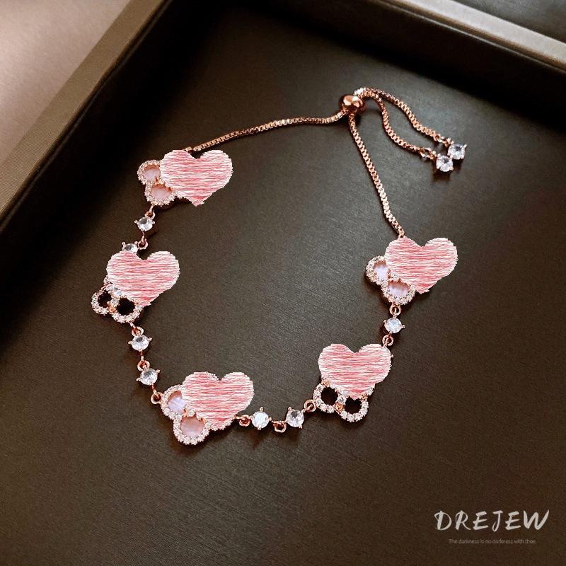 18k Gold Plated Zircon Oval Buckle Bracelet - European & American Retro Luxury Jewelry