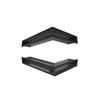 Fireplace Grille KRATKI LUFT Black 9x60x40 Right Ventilation Set 2 Pcs