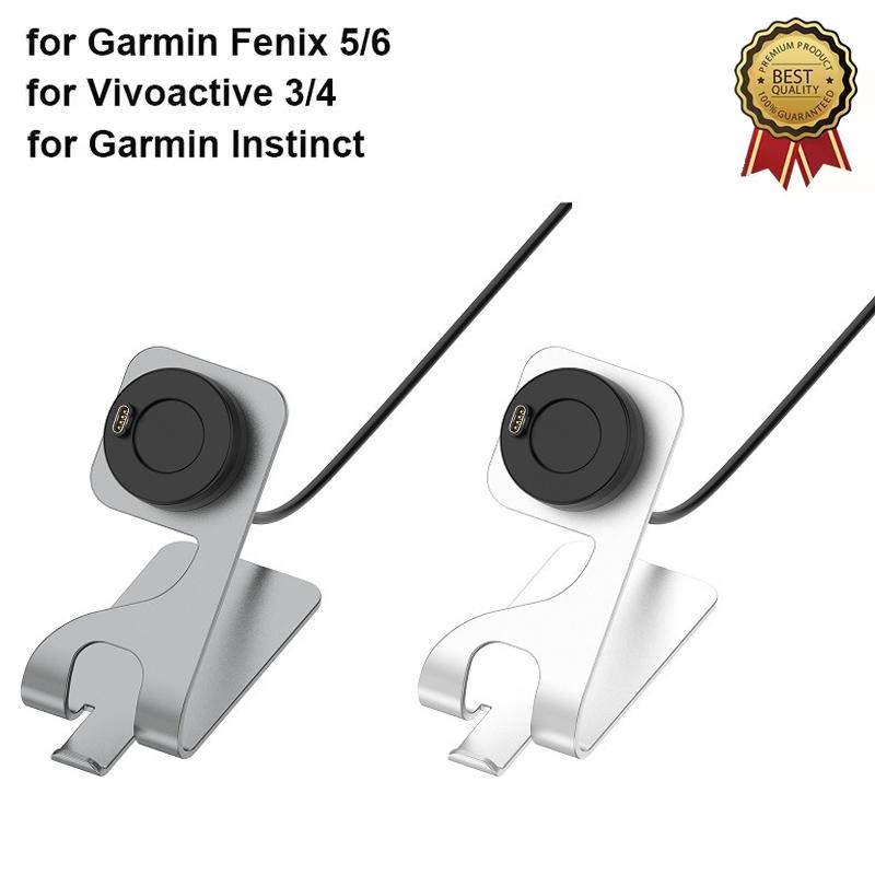 Charging Stand for Garmin Epix/Epix Gen 2 Pro Vivoactive 5 Venu 3/3S Forerunner 165/265/965 Fenix 8/7/E Charger Dock Station argento