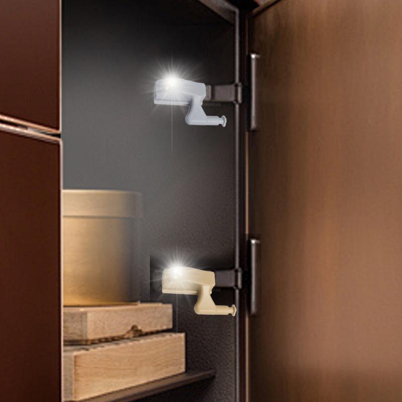 

Светодиодная сенсорная подсветка для петель 10 шт. Индукционные сенсорные светильники для петель Светодиодные ночники для шкафа Яркий светодиодный свет для гостиной серый