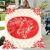 Coperta 3D in stile classico cinese, coperta in flanella, coperta da divano, coperta calda per casa, soggiorno, camera da letto, letti, divano, picnic, bambino
