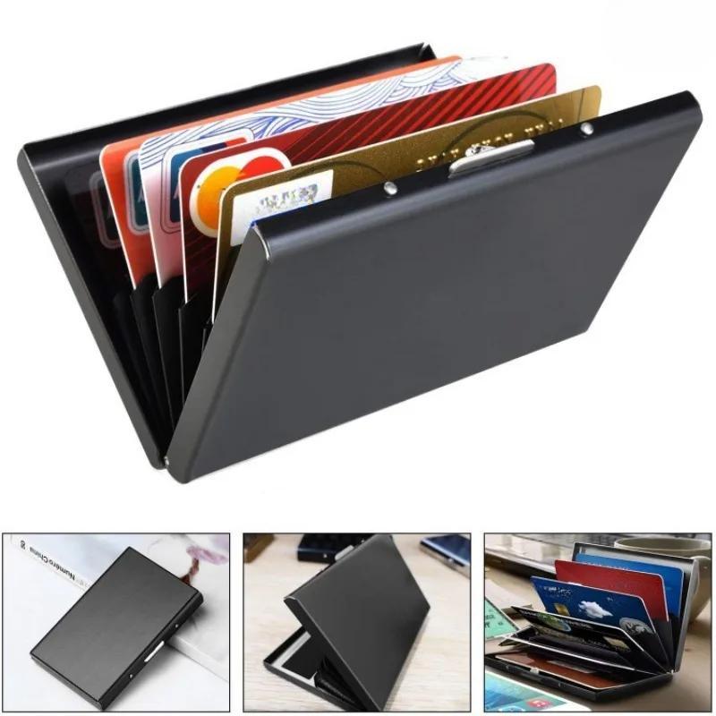 Bank Credit Card Holder Wallets Men Slim Thin Box Mini Minimalist Cardholder Case Card Pack Card Box Card Clip