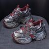 Internet celebrity dad shoes women 2025 spring small thick sole heightening explosion casual fashion versatile student women's shoes