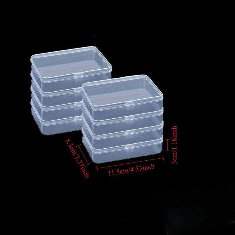 

8PCS Large Capacity Storage Box, Transparent Container with Lid, Card Storage Box, Suitable for Storing Cards, Etc