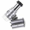 LED Jewelry Glass Microscope 60X Magnification Magnifier Lens Loupes Pocket Mini UV Light for Inspecting Diamond Stamp etc