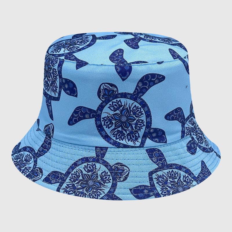 Dye Tie Fisherman Hat Uv Protection Assorted Colors Print Butterfly Cat Leaf Cap