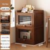 Floor-Standing Bookshelf for Students and Children - Compact Storage Cabinet for Small Apartment Living Rooms