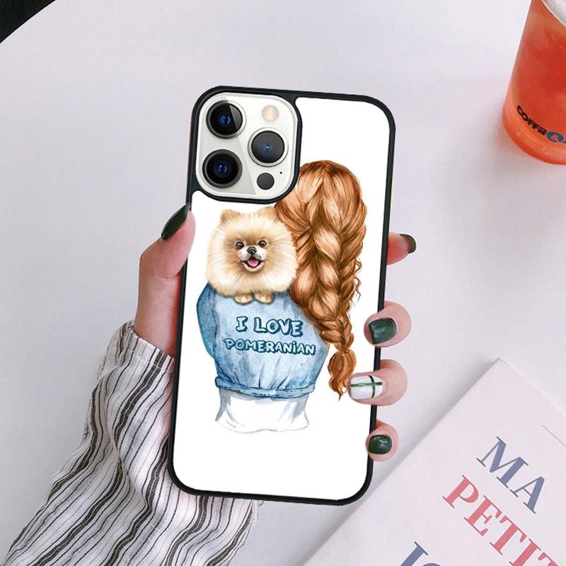 Pomeranian Dog Phone Case For iPhone 17 Air 14 13 12 16Pro Max 15  Plus Cover Shell Max coque