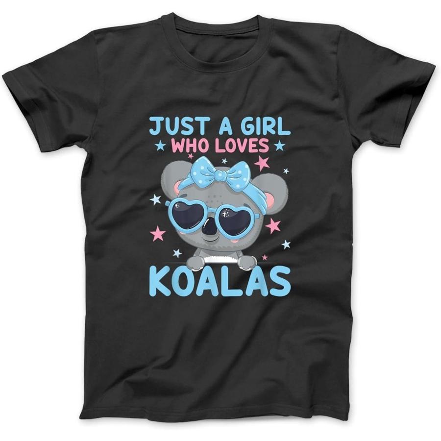 Just A Girl Who Loves Koalas Bear Koala T-Shirt, Sweatshirt, Hoodie for Men Women Kids Made in Canada Black S