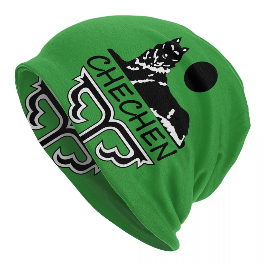 Ichkeria Tschetschenien-Flagge, Motorhaube, modische Strickmütze für Damen, Unisex, Winter, warme Skullies, Beanies Caps