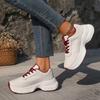 Fashion Hot Selling Comfortable and Elegant  Thick Shoes Women's Casual Sports Running Waterproof Spring Autumn New Style Mesh Lined