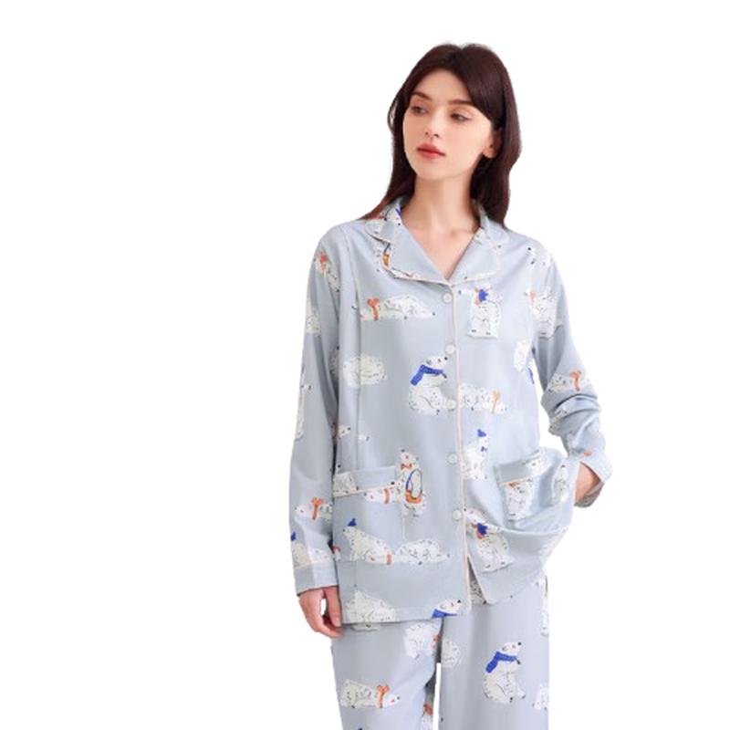 

JOYNCLEON Women s Tianshan Cotton Maternity Nursing Pajama Set XXL