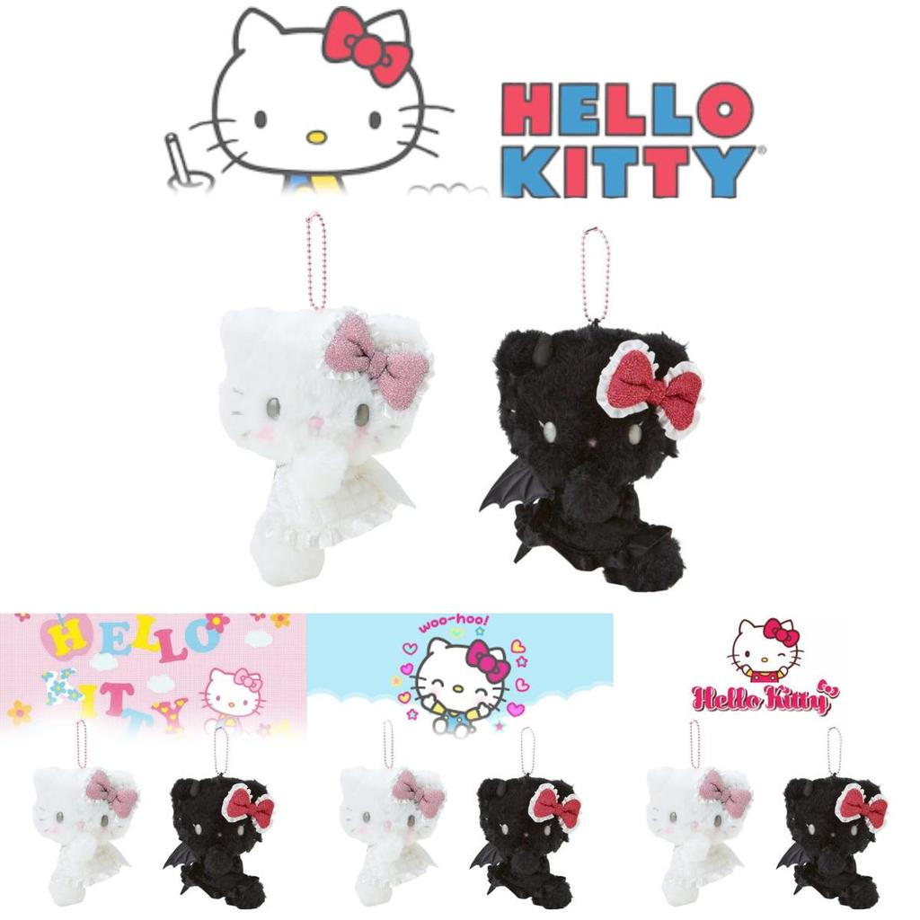 Entzückender Engel und Teufel Kt Plüschanhänger Niedliche Japanische Cartoon Katze Puppe Geschenk