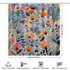 Charming Floral Print Shower Curtain Bath Decor for Modern Bathroom