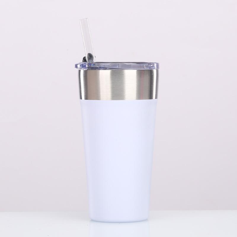 Beer Cup 304 Stainless Steel Double-Layer Vacuum Color Spray Outdoor Water Cup, Creative Car Cup