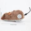1PC Funny Lifelike Plush Mouse Toy for Cats - Running Rat with Tail, Interactive Pet Toy for Kittens, Dogs, Kids - Random Color