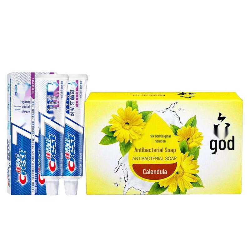 Crest All-in-One 7 Effects Toothpaste & Liushen Soap Set