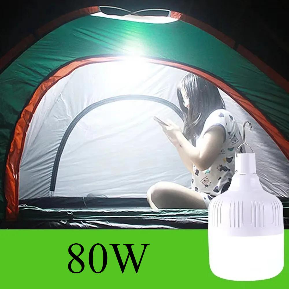 Portable Camping Lights Rechargeable Lamp Led Light Lantern Emergency Bulb High Power Tents Lighting Camping Equipment Bulb