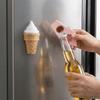Portable Magnetic Bottle Opener Cute Beverage Opener Multi-functional Box Opener  Kitchen Gadget