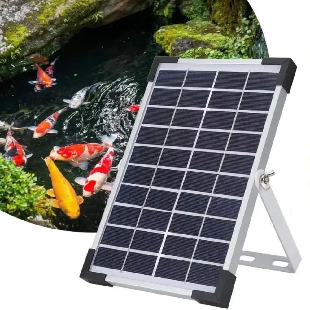 Pond Oxygenator Solar Powered 5W Oxygen Pump for Outdoor Fish Tank Aquarium with Maintenance and Sustainable Design