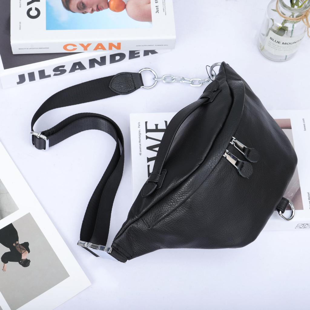 2025 Trendy Korean Style Genuine Leather Women's Crossbody & Waist Bag
