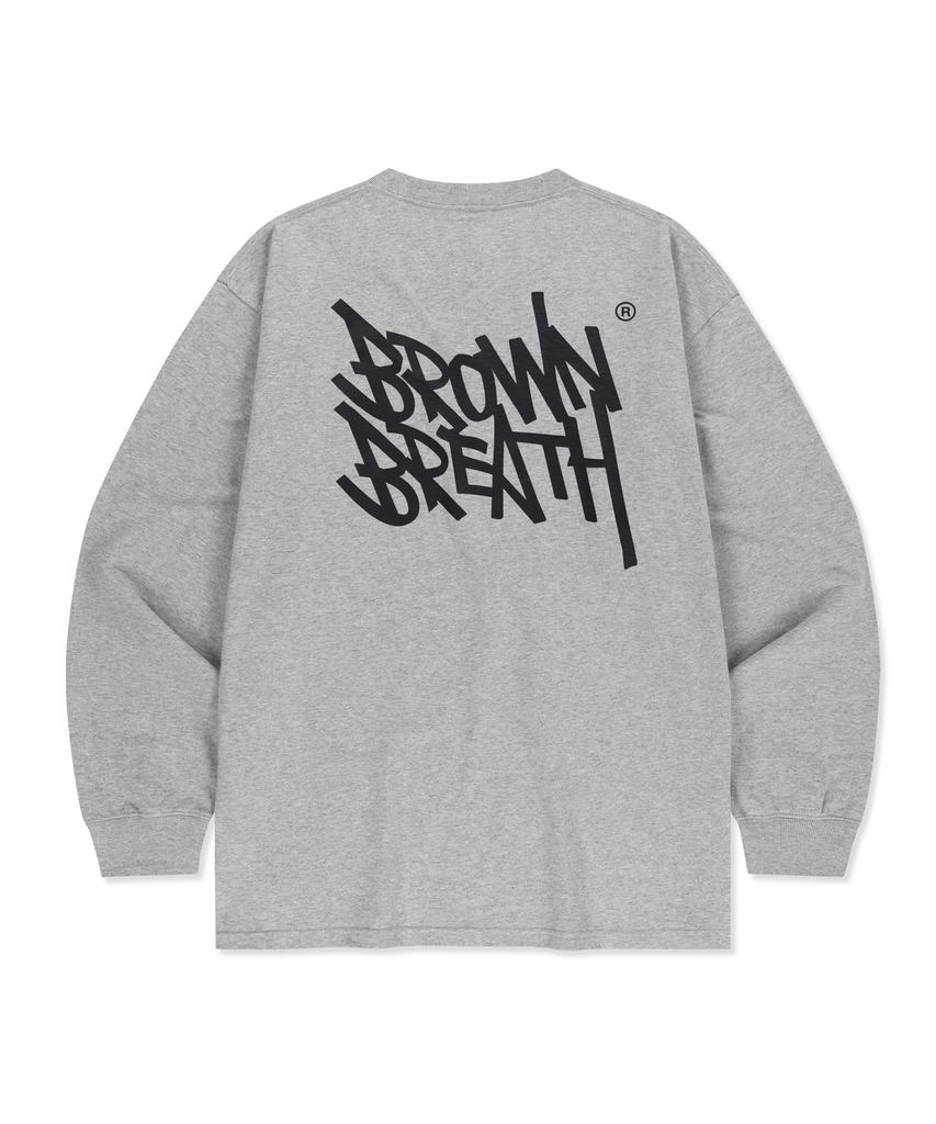 BROWNBREATH Tag Og Longsleeve - Melange Gray