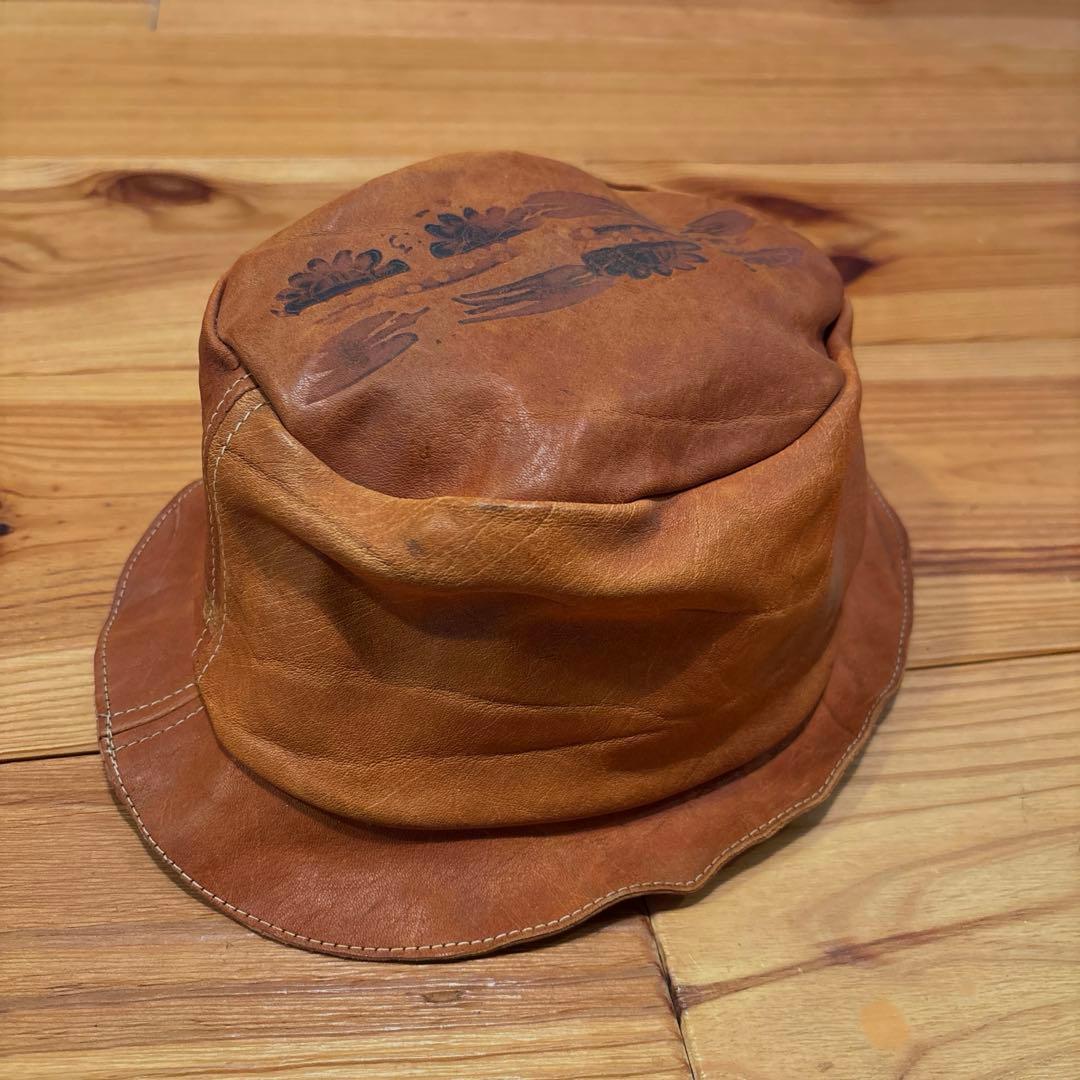 Used KAPITAL Capital Hat Leather Super Rare OLD