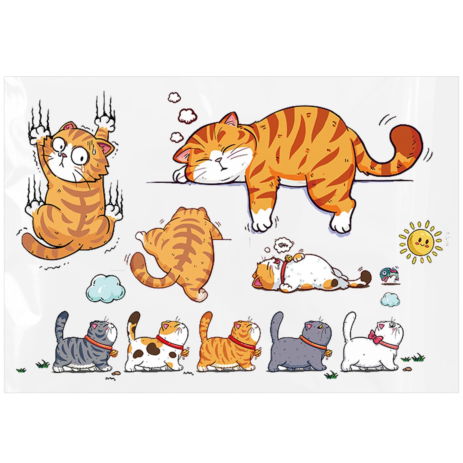 

Cat Sticker, Car Sticker, Hiding Car Scratches, Cute Cat, Cute Cartoon Sticker, Cat Theme, See description