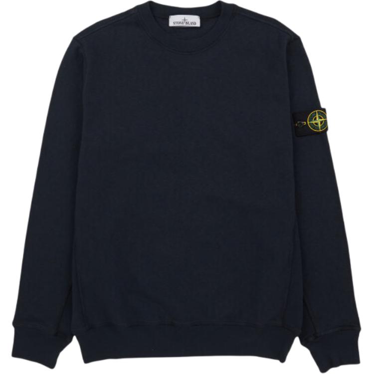 

Stone Island Logo Crew Neck Long Sleeve Sweatshirt Men sweatshirt Navy-Blue K1S1561000-20S0060-V0020 M