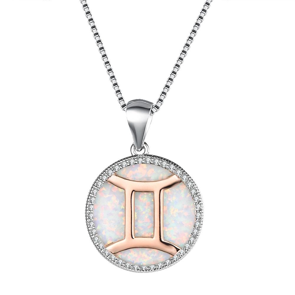 Necklace European and American 12 Constellation Necklace