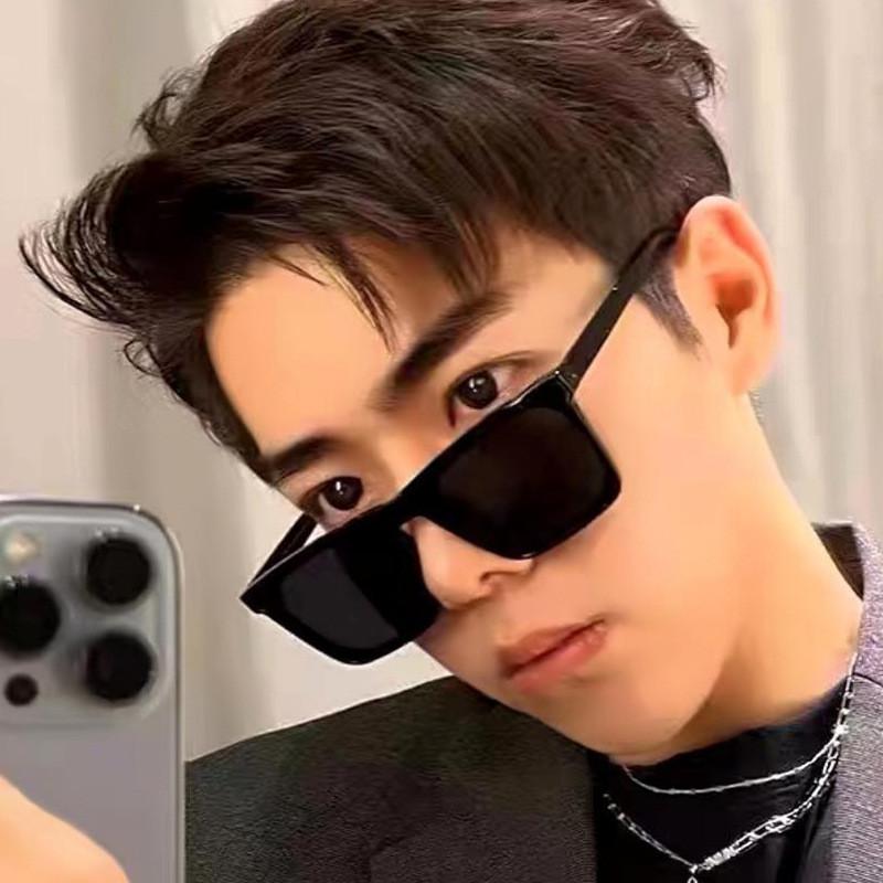 Mens Retro Square Sunglasses With Uv400 Protection For Summer Outings And Street Style