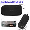 Protable Carrying Case Anti-scratch Travel Protective Case with Mesh Pocket Protective Bag for Retroid Pocket 5 Game Console