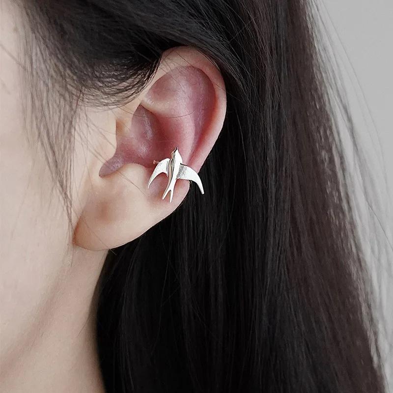 ly Arrived Swallow Bird Clip on Earrings for Girls Cute Animal Chinese National Tide Earring Ladie Jewelry Gift