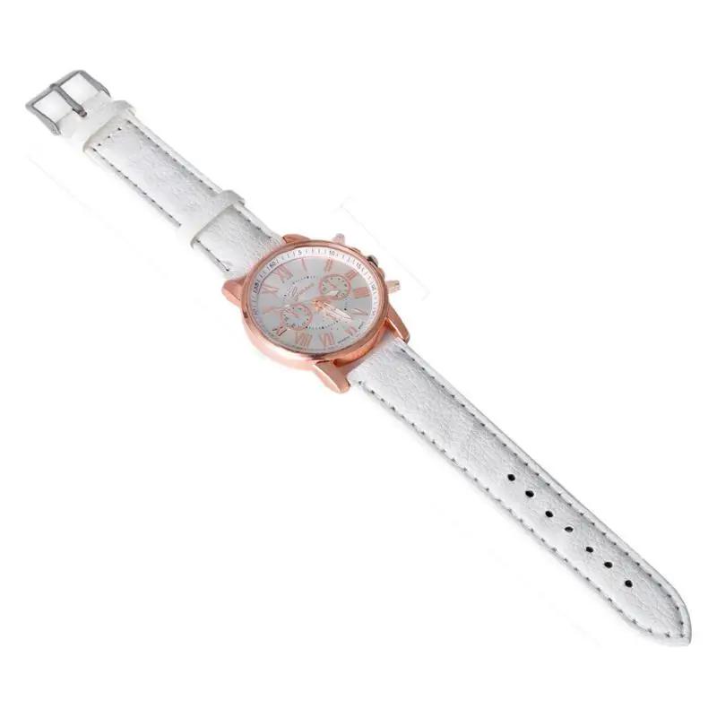 Fashion Geneva Quartz Watch Roman Numerals Three Eye Six Pin Casual Wrist Watch for Women Men Couple Stylish Dress Watch