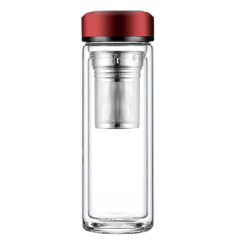 

Вакуумная стеклянная чашка для разделения чая, пузырьковая чашка для чая, мужская чашка для воды 400 мл 301-400ml