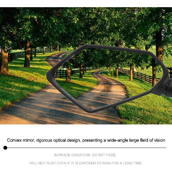 Heart Horse Motorcycle Mirrors Rear View Mirrors Compatible with CBR600 F4 F4I 1999-2006 CBR900 CBR919 CBR929 CBR954 1998-2003 RC51 RVT1000 DD250E