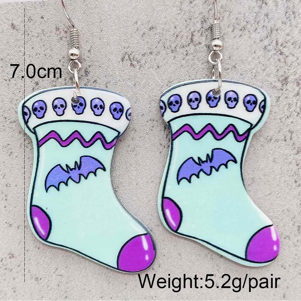 Quirky Holiday Jewelry: Snowman, Candy Cane, and Snowflake Acrylic Christmas Earrings