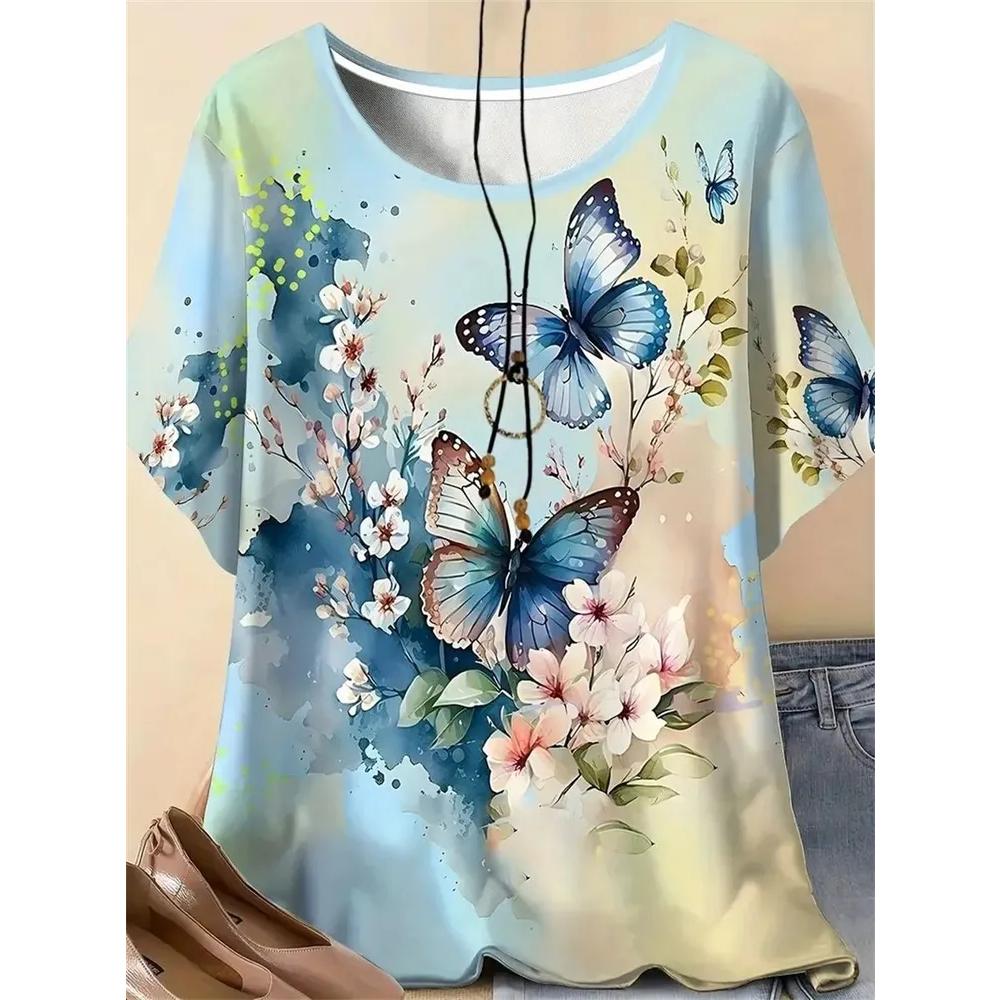 Breathable Simple Women s Short-sleeved Fashion Versatile Top Daily Comfort T-Shirts Women’s XS