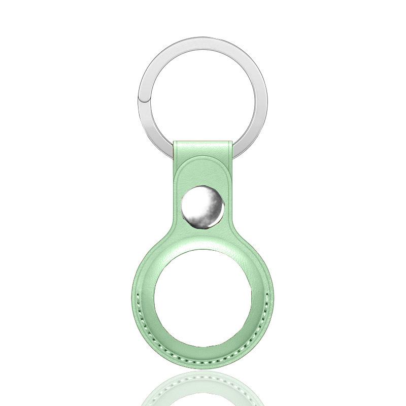 Leather Keychain Case for Apple AirTag - PU Protective Shell and Storage Belt
