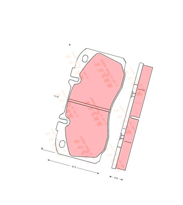 Trw Gdb5068 Trw Brake Pads Front Without Sensor