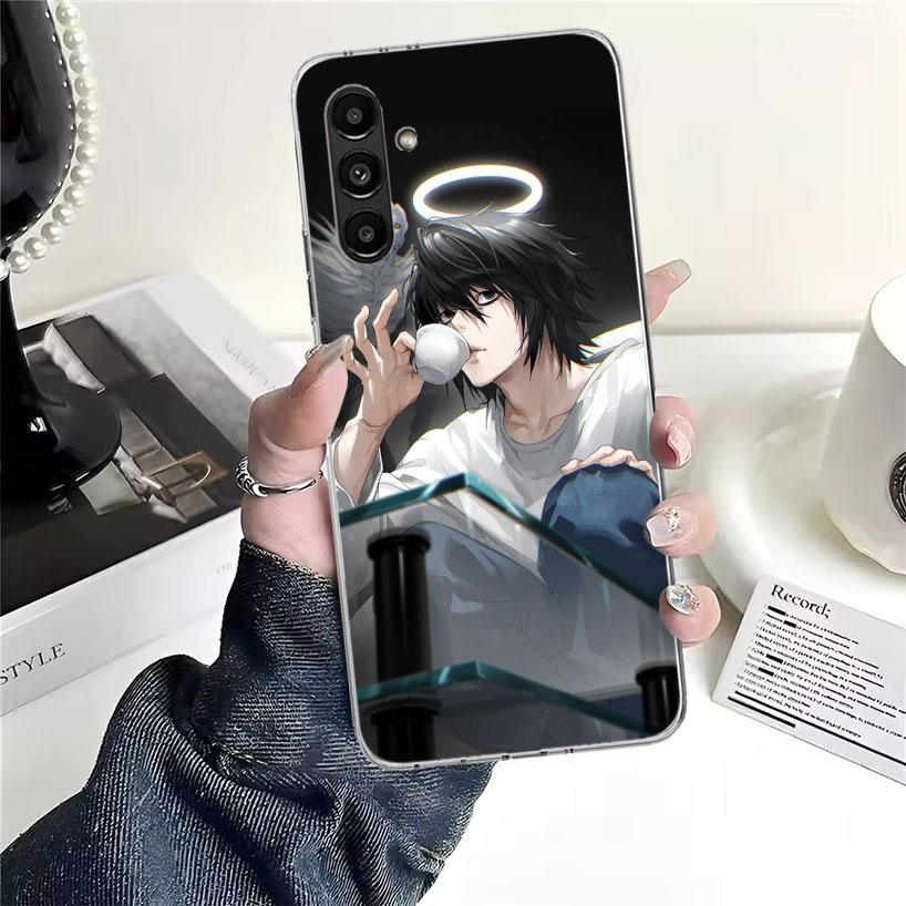 N-Note D-Death L Lawliet Phone Case For Samsung Galaxy A13 A14 A15 A16 A17 A53 A54 A55 A56 A57 A33 A34 A35 A36 A37 A23 A24 A25 A