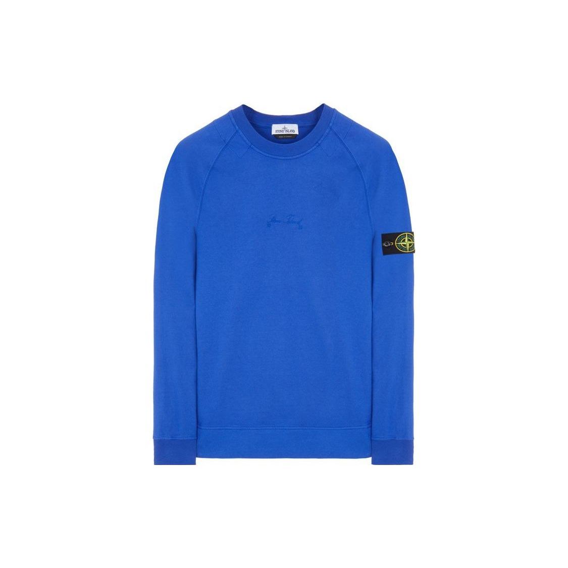 

STONE ISLAND Коллекция к 40-летию SS22 Тематический свитшот с круглым вырезом, однотонный, с логотипом бренда и лейблом Мужской свитшот 7615655Q1-V0022 XL
