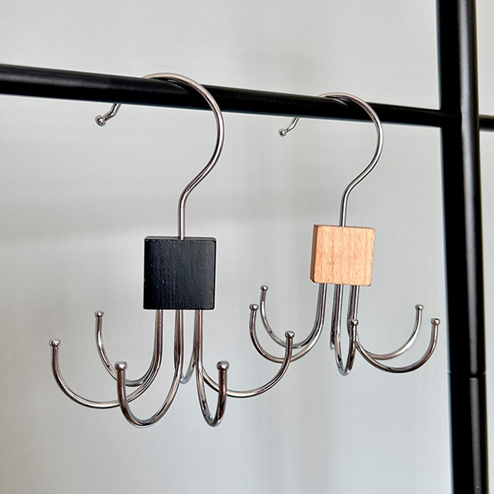 1PC/2/3PCS Multi-Functional Hook Scarf Hanger Storage Clothes Rack Leather Strap Hanging Stand Household Clothes Hanger