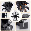 7 Blades Stove Fan Heat Powered Fireplace Fan Log Wood Burner Eco-Fan Quiet Home Hot Air Warm Efficient Heat Distribution