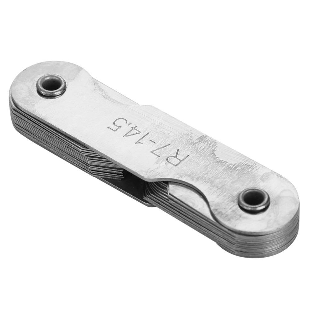 R7-14.5MM Radius Fillet Gauge Stainless Steel External Internal Gauge  For Measuring