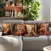 Fox Cushions Pillowcase Printed 100% Polyester 45X45Cm Throw Pillow Covers Decorative Sofa Cushion Pillowslip Home Decor